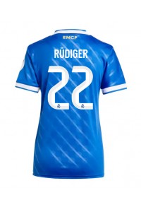 Real Madrid Antonio Rudiger #22 Jalkapallovaatteet Naisten Kolmaspaita 2025-26 Lyhythihainen
